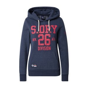 Superdry Mikina  námořnická modř / pitaya