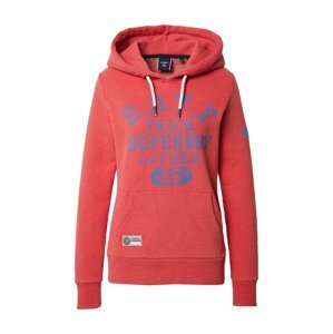 Superdry Mikina  červená / modrá