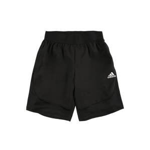 ADIDAS PERFORMANCE Sportovní kalhoty  černá / bílá