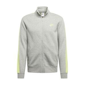 Nike Sportswear Mikina  světle žlutá / šedý melír
