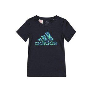 ADIDAS PERFORMANCE Funkční tričko  černá / nebeská modř / zelená