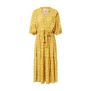 OBJECT Košilové šaty 'Sophia'  světle žlutá / bílá