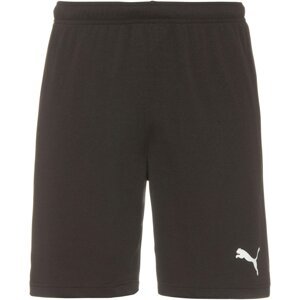 PUMA Sportovní kalhoty 'teamRISE'  černá / bílá
