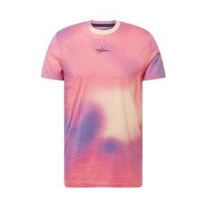 HOLLISTER T-Shirt  pink / fialová / pastelově oranžová