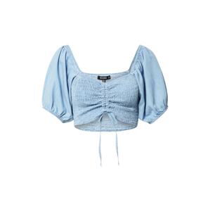 Missguided Tričko 'CHAMBRAY'  světlemodrá