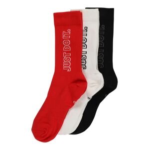 Nike Sportswear Ponožky  červená / bílá / černá / šedá
