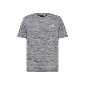 ADIDAS SPORTSWEAR Funkční tričko  šedý melír / bílá