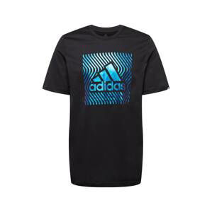 ADIDAS PERFORMANCE Funkční tričko  černá / tyrkysová