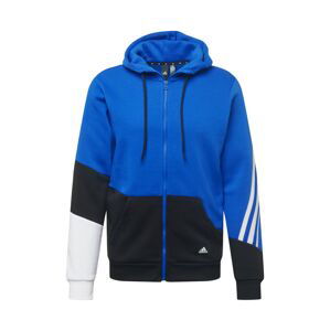 ADIDAS PERFORMANCE Sportovní mikina s kapucí  královská modrá / černá / bílá