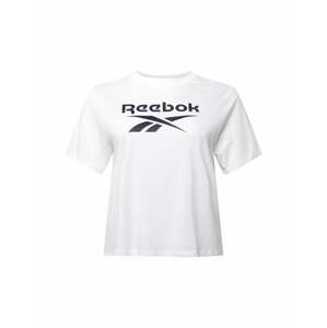 Reebok Sport Funkční tričko  černá / bílá