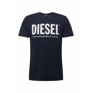 DIESEL Tričko 'DIEGOS'  tmavě modrá / bílá