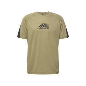 ADIDAS SPORTSWEAR Funkční tričko 'Seaso'  khaki / černá