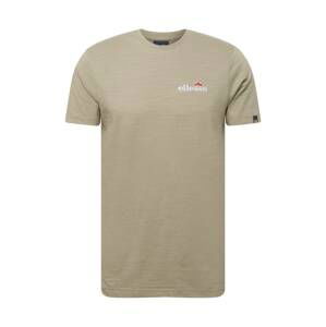 ELLESSE Tričko 'Mille'  khaki / bílá / korálová / ohnivá červená