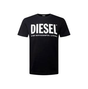 DIESEL Tričko 'DIEGOS'  černá / bílá