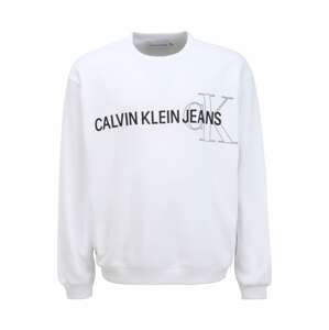 Calvin Klein Jeans Plus Mikina  bílá / černá