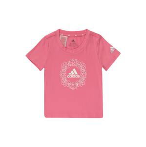 ADIDAS PERFORMANCE Funkční tričko  pink / bílá