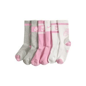 Nike Sportswear Ponožky  šedá / bílá / růžová