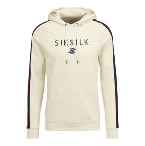 SikSilk Mikina  noční modrá / přírodní bílá / červená