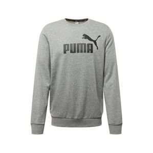 PUMA Sportovní mikina  šedý melír / černá