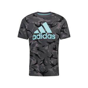 ADIDAS PERFORMANCE Funkční tričko  tmavě šedá / černá / světlemodrá / světle šedá