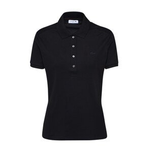 LACOSTE Tričko 'CHEMISE COL BORD-COTES MA'  černá