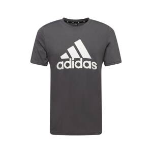 ADIDAS PERFORMANCE Funkční tričko  tmavě šedá / bílá