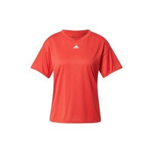 ADIDAS SPORTSWEAR Funkční tričko  ohnivá červená / bílá