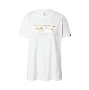 ADIDAS PERFORMANCE Funkční tričko  zlatá / bílá