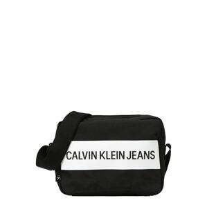 Calvin Klein Jeans Taška přes rameno  černá / bílá