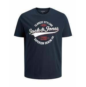 Jack & Jones Plus Tričko  námořnická modř / bílá / červená