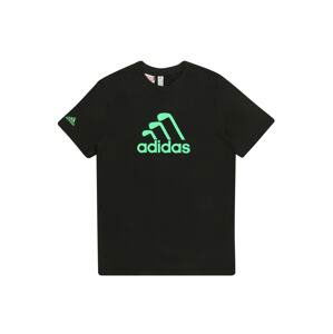 adidas Golf Funkční tričko 'YUNIX'  černá / svítivě zelená
