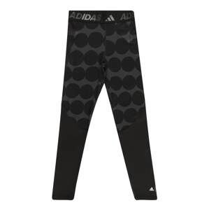 ADIDAS PERFORMANCE Sportovní kalhoty  tmavě šedá / černá