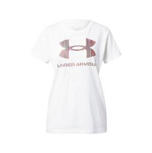 UNDER ARMOUR Funkční tričko  bílá / pink / černá