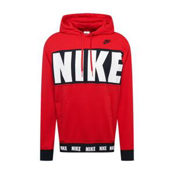 Nike Sportswear Mikina  červená / bílá / černá