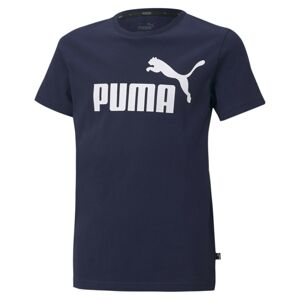 PUMA Tričko  námořnická modř / bílá