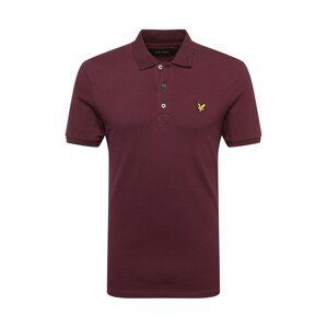 Lyle & Scott Tričko  žlutá / burgundská červeň