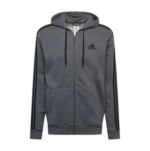 ADIDAS PERFORMANCE Sportovní mikina s kapucí  černá / tmavě šedá