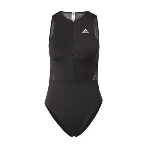 ADIDAS SPORTSWEAR Sportovní body 'Leotard'  černá / bílá