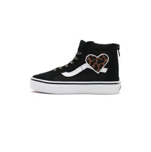 VANS Tenisky 'UY SK8-Hi Zip'  černá / hnědá / bílá