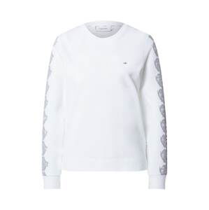 Calvin Klein Mikina  offwhite / černá / šedá / světle šedá