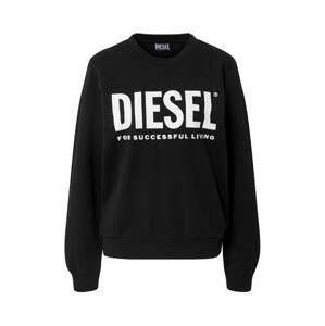 DIESEL Mikina  černá / bílá