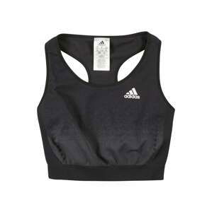 ADIDAS PERFORMANCE Sportovní top  černá / tmavě šedá / bílá