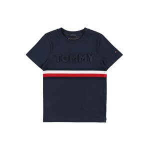 TOMMY HILFIGER Tričko  námořnická modř / bílá / červená