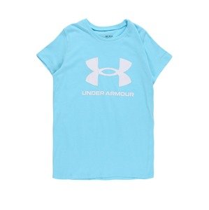 UNDER ARMOUR Funkční tričko  tyrkysová / bílá