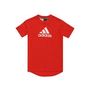 ADIDAS PERFORMANCE Funkční tričko  červená / bílá