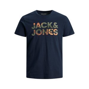 Jack & Jones Junior Tričko 'Oldier'  námořnická modř / olivová / tmavě zelená / meruňková