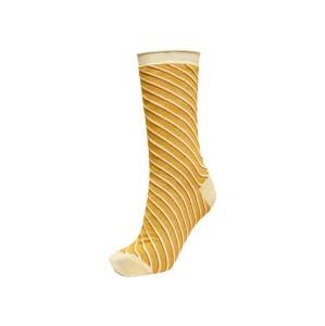 SELECTED FEMME Ponožky 'Vida'  zlatě žlutá / béžová / červená