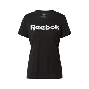 Reebok Sport Funkční tričko  černá / bílá