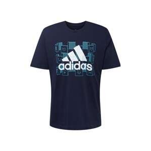 ADIDAS PERFORMANCE Funkční tričko  námořnická modř / bílá / modrá