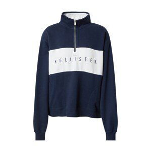 HOLLISTER Sweatshirt  námořnická modř / bílá